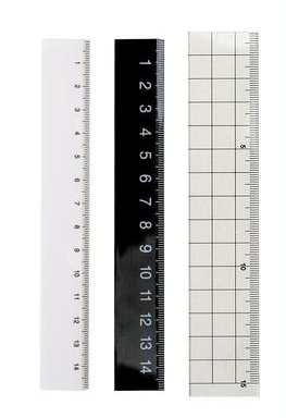 Face scale student acrylic transparent Muji ruler