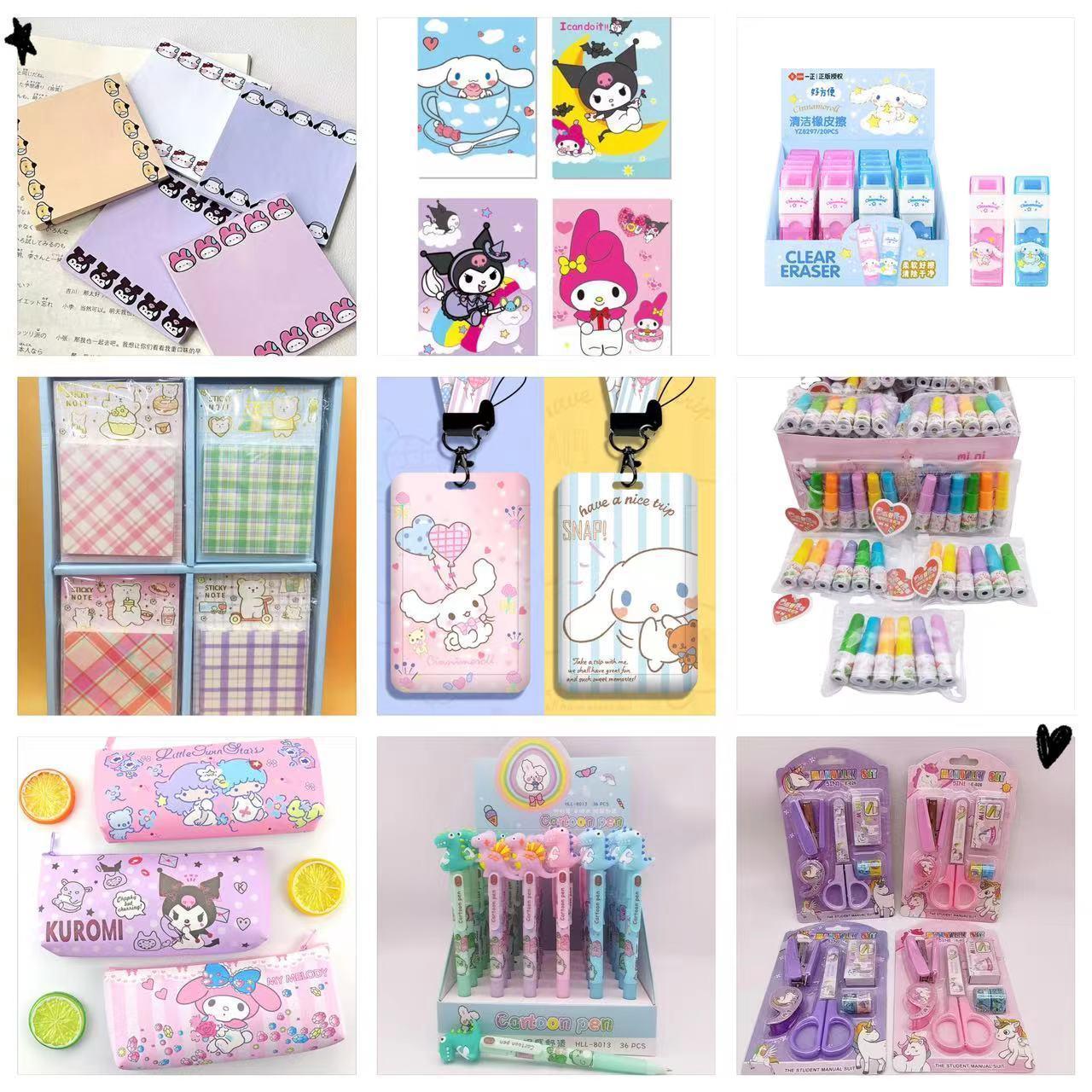 【Link4A department store】 Pack by points  - Lovely Office Stationery Bundle -  Pens Notebooks Pencils Notepads